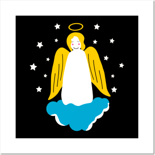 Angel on a cloud Posters and Art